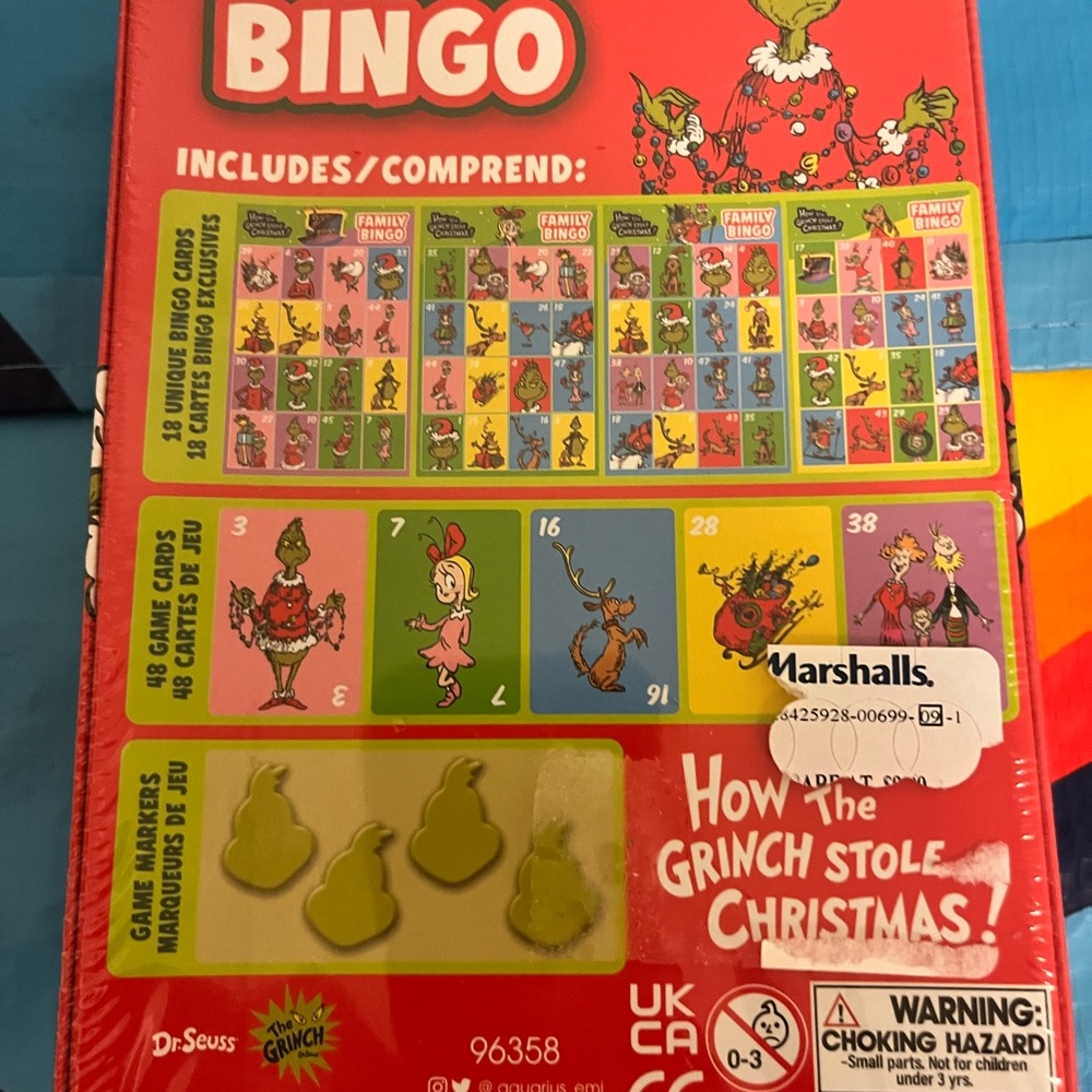 Dr. Seuss Family Bingo Game - Picture 2 of 4